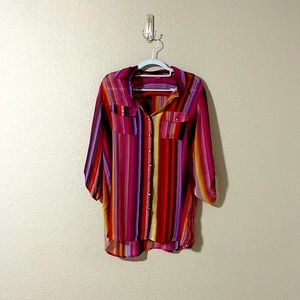 sunny leigh vintage stripped button up